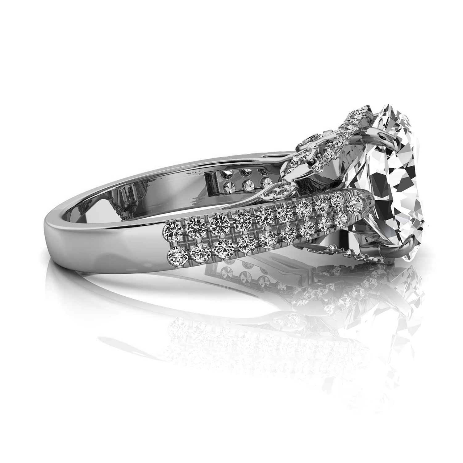 14K White Gold Lorna Lab Grown Diamond Ring (1/2 ct. tw)